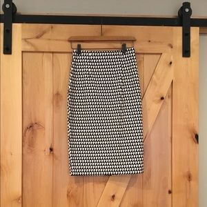 Geometric Pencil Skirt